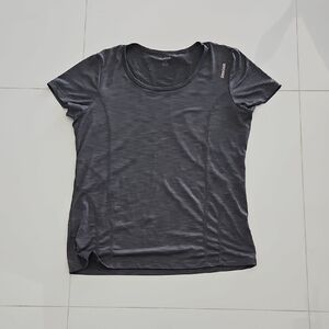 Reebok Women's Charcoal Short Sleeve Performance Tee Size Large